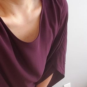 Eileen Fischer Silk Origami Sleeve Dress